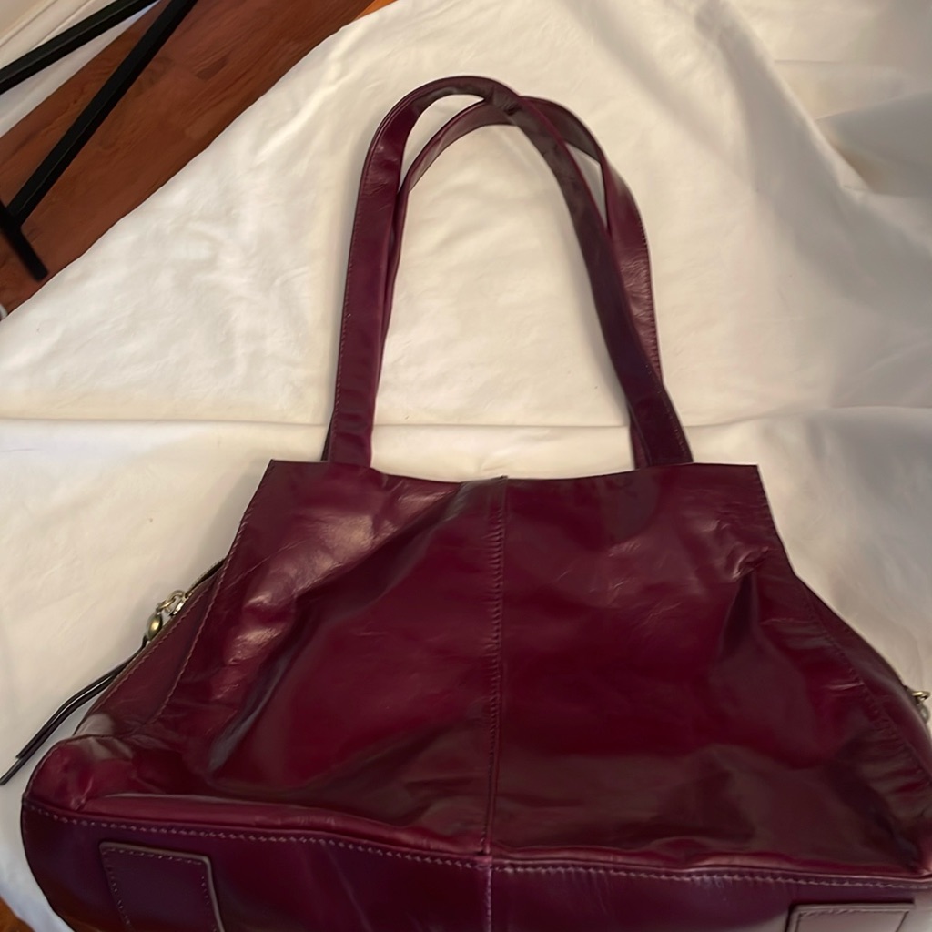 Euc Hobo Purple Leather Handbag